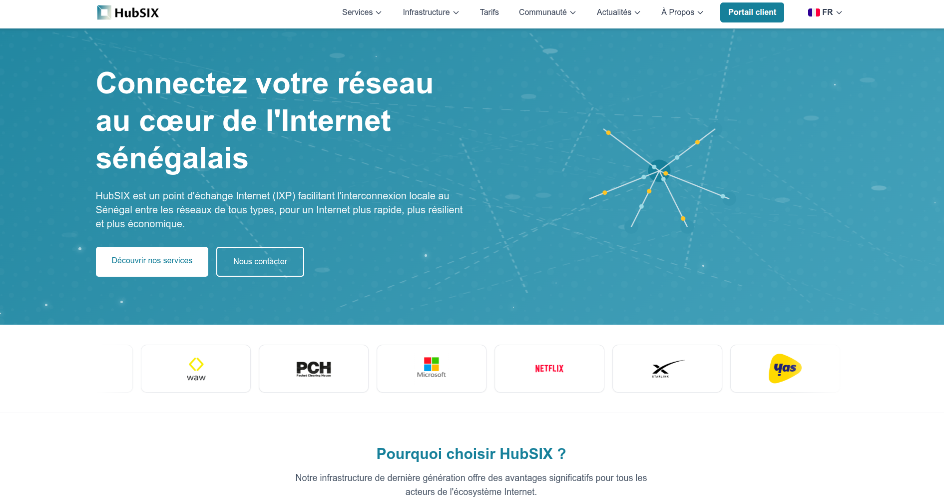 HubSIX — Infrastructure numérique et plateforme de services